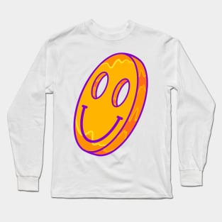 Smiley Emoticon 3D Long Sleeve T-Shirt